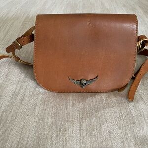 Zadig & voltaire vintage skull leather bag